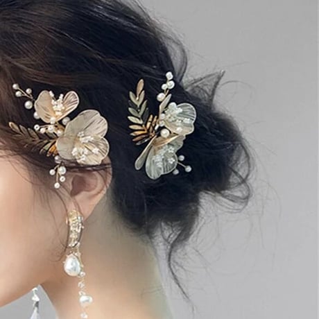 flower hair pin