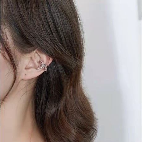ribbon thin ear cuffs