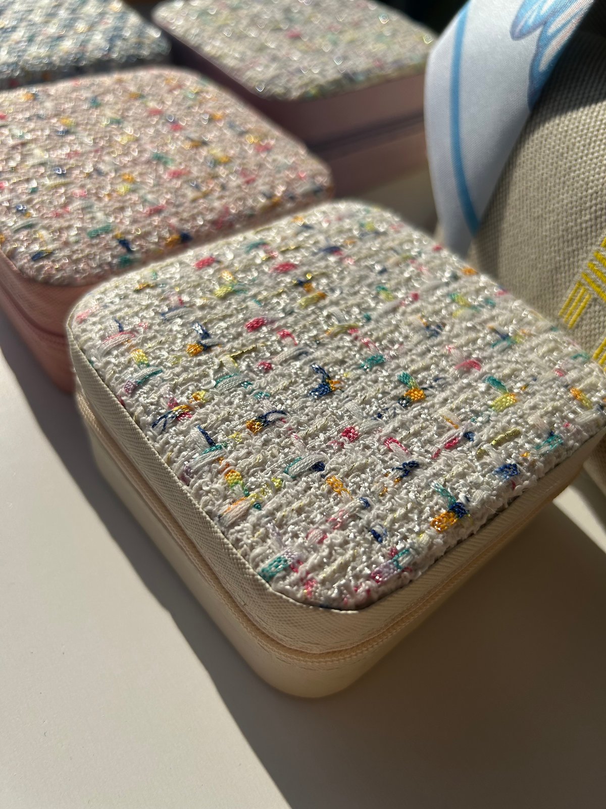 tweed jewelry case | Lumiere jewelley shop