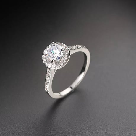 zirconia stone ring 2set