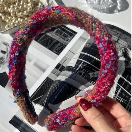 tweed hair band