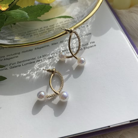 aurora pearl 2way pierce
