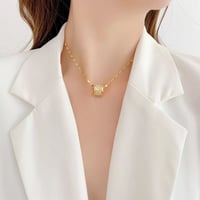 stone pipe necklace