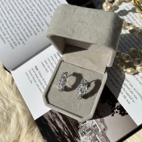 stone hoop pierce