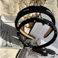 pearl black hair band