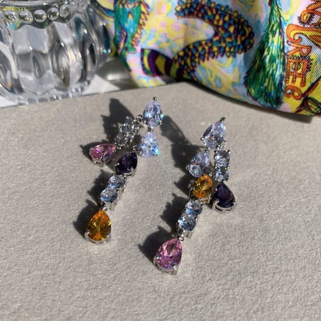 colorful stone large pierce