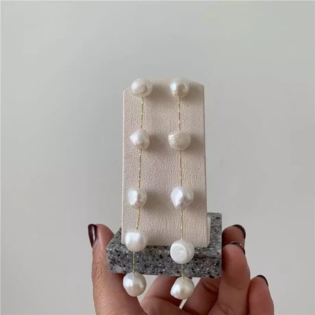 baroque pearl long pierce/earring
