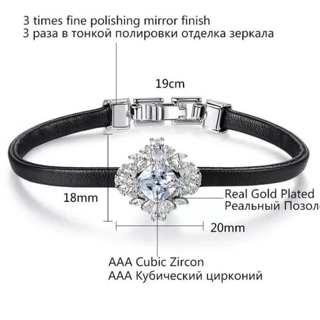 stone leather bracelet