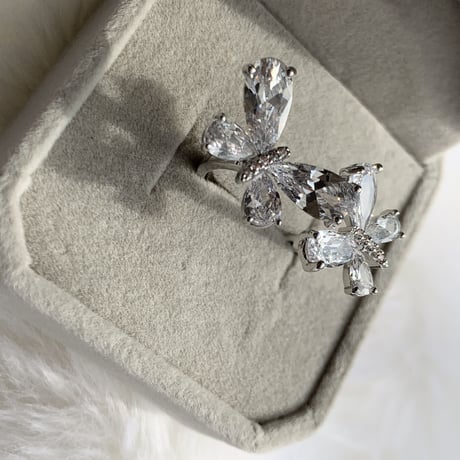 double butterfly open ring