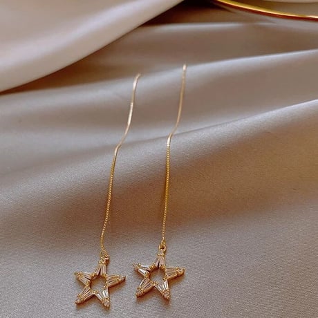 star stone chain long pierce