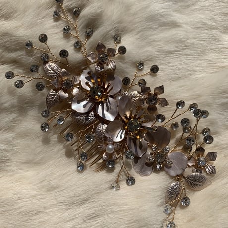 flower stone hair accessory