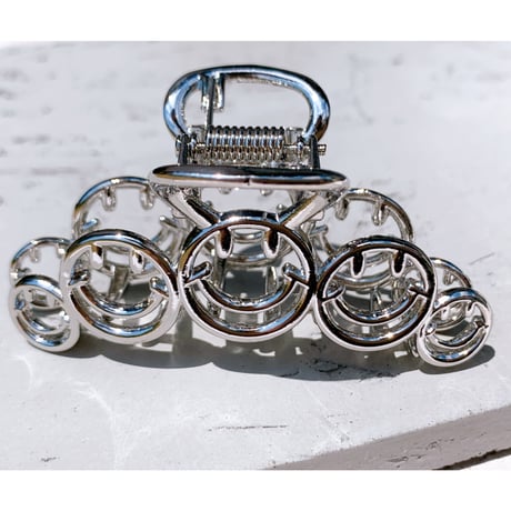 smile metal hair clip