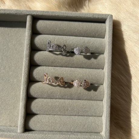 LOVE＋♡︎ ring 2set