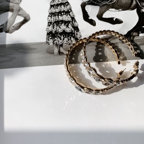 love hoop stone pierce