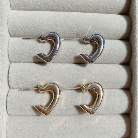 half heart mini pierce