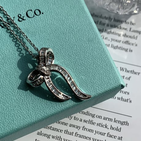 three-dimensional ribbon necklace