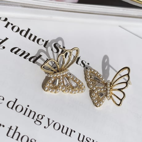 butterfly half design pierce