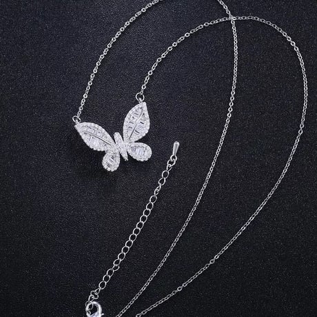 butterfly stone necklace