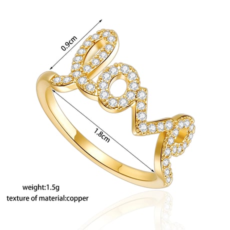 LOVE＋♡︎ ring 2set