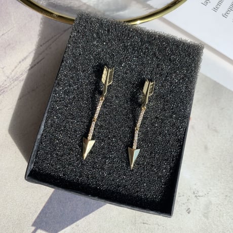 spear gold long pierce