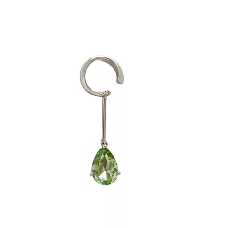 green drop  stone ear cuffs
