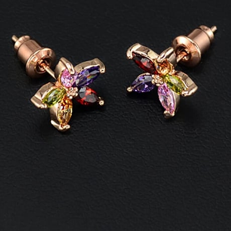 Xmas color  flower mini pierce