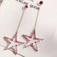 pink star stone chain pink