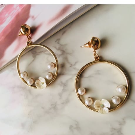 flower hoop post