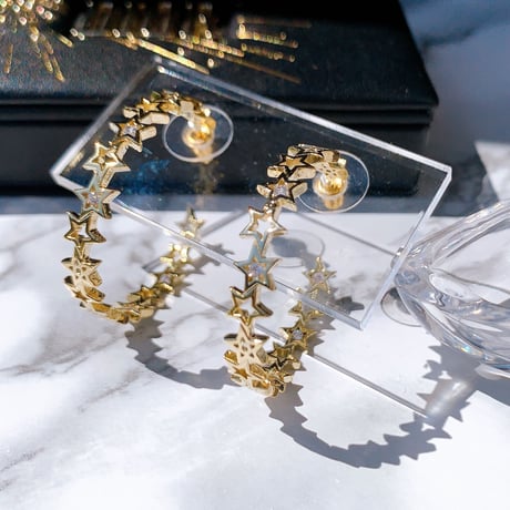 star hoop  pierce