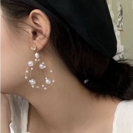 pearl loop long pierce
