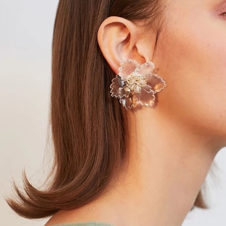 clear flower  pierce