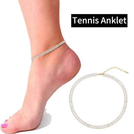 square stone anklet