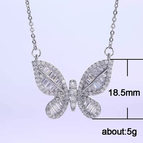 butterfly stone necklace