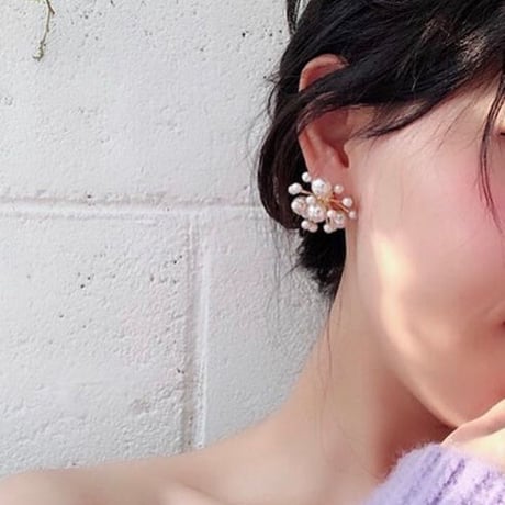 baby's-breath Pearl pierce