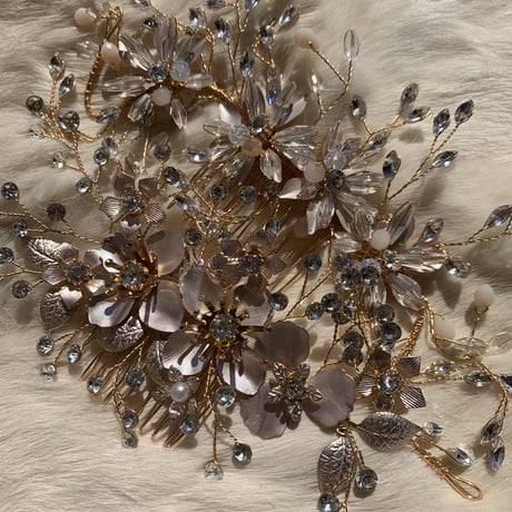 flower stone hair accessory