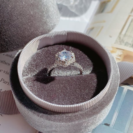 hexagon stone ring