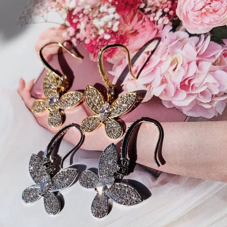 butterfly stone hook pierce