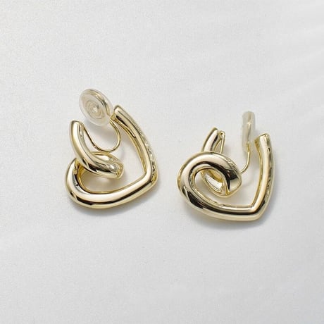 heart hoop pierce/earring