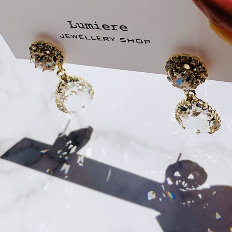 clear drop  stone  pierce
