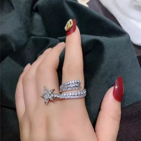 shooting star stone ring