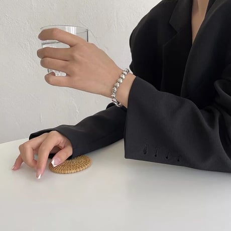 silver heart bracelet