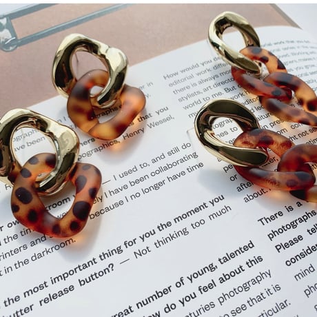 mat leopard × gold pierce