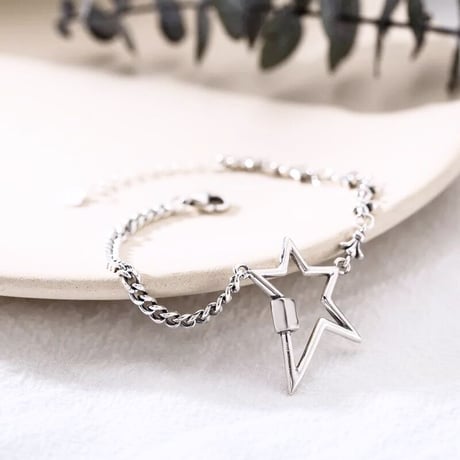 star asymmetry chain bracelet