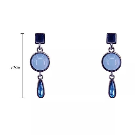 vintage Blue stone pierce