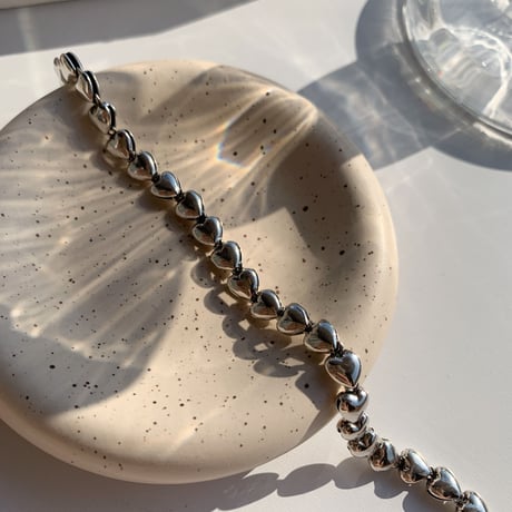 silver heart bracelet