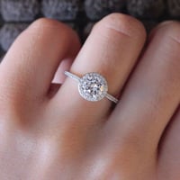 zirconia stone ring 2set