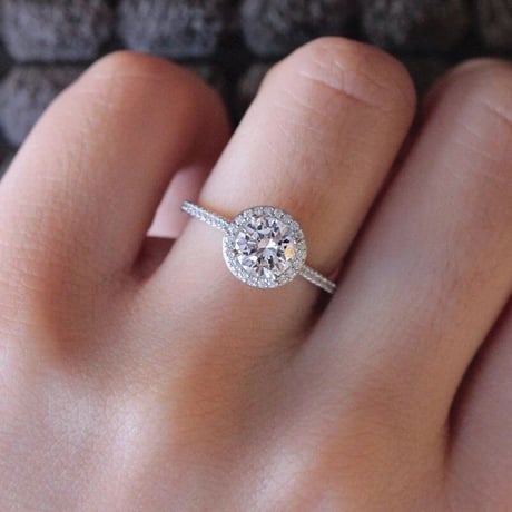 zirconia stone ring 2set