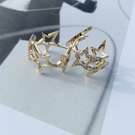 star hoop  pierce