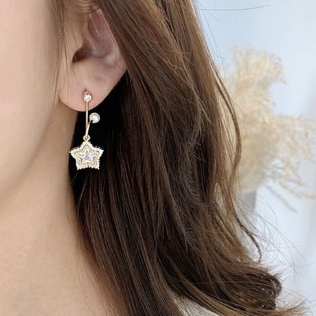 star × pearl asymmetry pierce