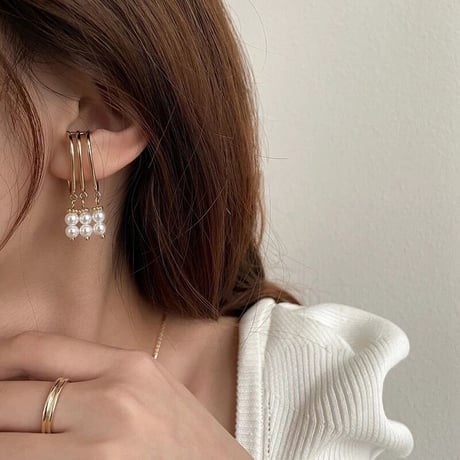 III pearl ear cuffs